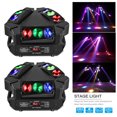 thumbnail image 1 of 2Pcs Moving Head DJ Lights, 9 Head Spider LED Stage Lighting Sound Activated DMX RGBW Disco Lights for Party Club Wedding, 1 of 7