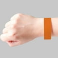 thumbnail image 4 of Pack of 100 Wristband Sweat-proof 100PCS Personalized Recognition Soft Recognition Wristbands Identification Solid Color Children Bracelets for Carnivals Orange, 4 of 8