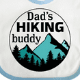 thumbnail image 4 of Inktastic Dad's Hiking Buddy with Mountains and Trees Boys or Girls Baby Bib, 4 of 4