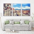 thumbnail image 2 of IDEA4WALL 3 Piece Framed Canvas Wall Art for Living Room, Bedroom Italy City Landscape Canvas Prints for Modern Home Decoration Ready to Hang, 2 of 4