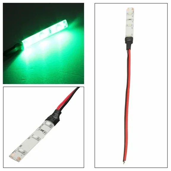 3 LED 3528 SMD IP65 12V Waterproof LED Strip Light Flexible Lamp for Auto Motorcycle Styling Universal Car Decoration Colorful