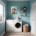 thumbnail image 2 of Laundry Room Canvas Wall Art Laundry Sign Painting Prints Vintage Laundry Funny Dog Artwork Decor for Laundromat Dry Cleaning Store Framed, 2 of 8