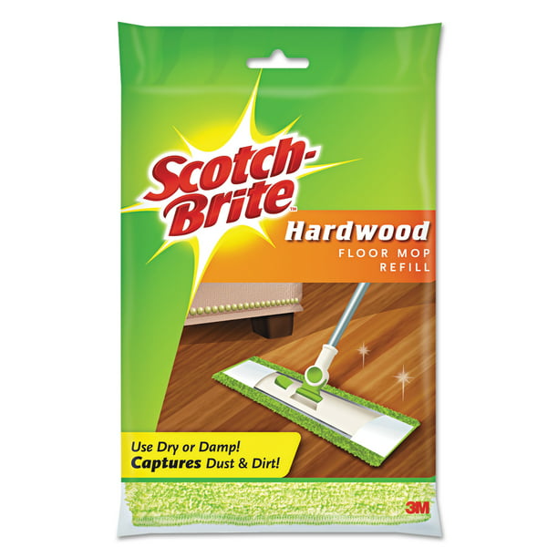 Scotch-Brite Hardwood Floor Mop Refill, Microfiber - Walmart.com