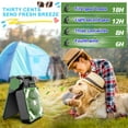 thumbnail image 3 of Solar Power Camping Fan with Light Rechargeable Battery Operated Portable Fan 4 Wind Speeds Adjustable 3 Timers Modes Cordless Battery Fan, 3 of 8