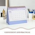 thumbnail image 3 of OFFIGAM Lavender 2026 Small Desk Calendar Foldable Standing Desktop Monthly Planner, 3 of 7