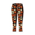 thumbnail image 5 of Costeam Womens Halloween High Waist Print Capri Leggings No Side Pocket Stretch Slim Fit Mid Calf Length Casual Tight Pants for Festive Daily Wear, 5 of 5