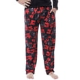 thumbnail image 5 of Godzilla Men's Character And Japanese Script Allover Pattern Adult Lounge Sleep Pajama Pants, 5 of 6