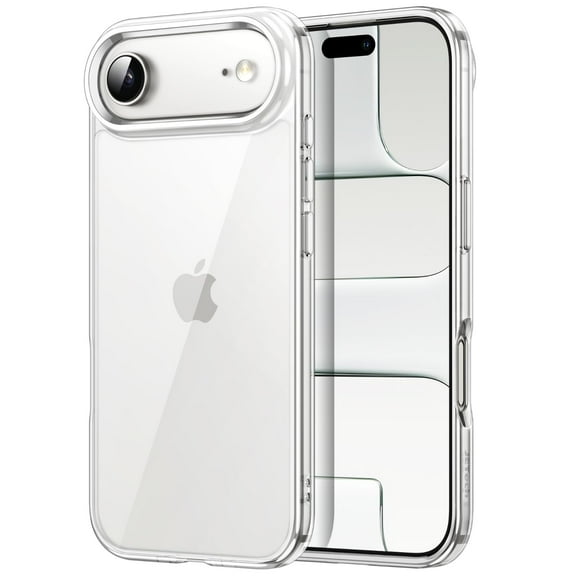 JETech Case for iPhone 17 Air, Non-Yellowing Shockproof Phone Bumper Cover, Anti-Scratch Clear Back, 6.5-Inch Display (Clear)