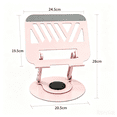 thumbnail image 4 of JEEJIA Laptop Stand Pink, Adjustable 360° Smooth Rotation, Open Heat Dissipation, up to 22 lbs, Ergonomic for Healthier Workdays, 4 of 9