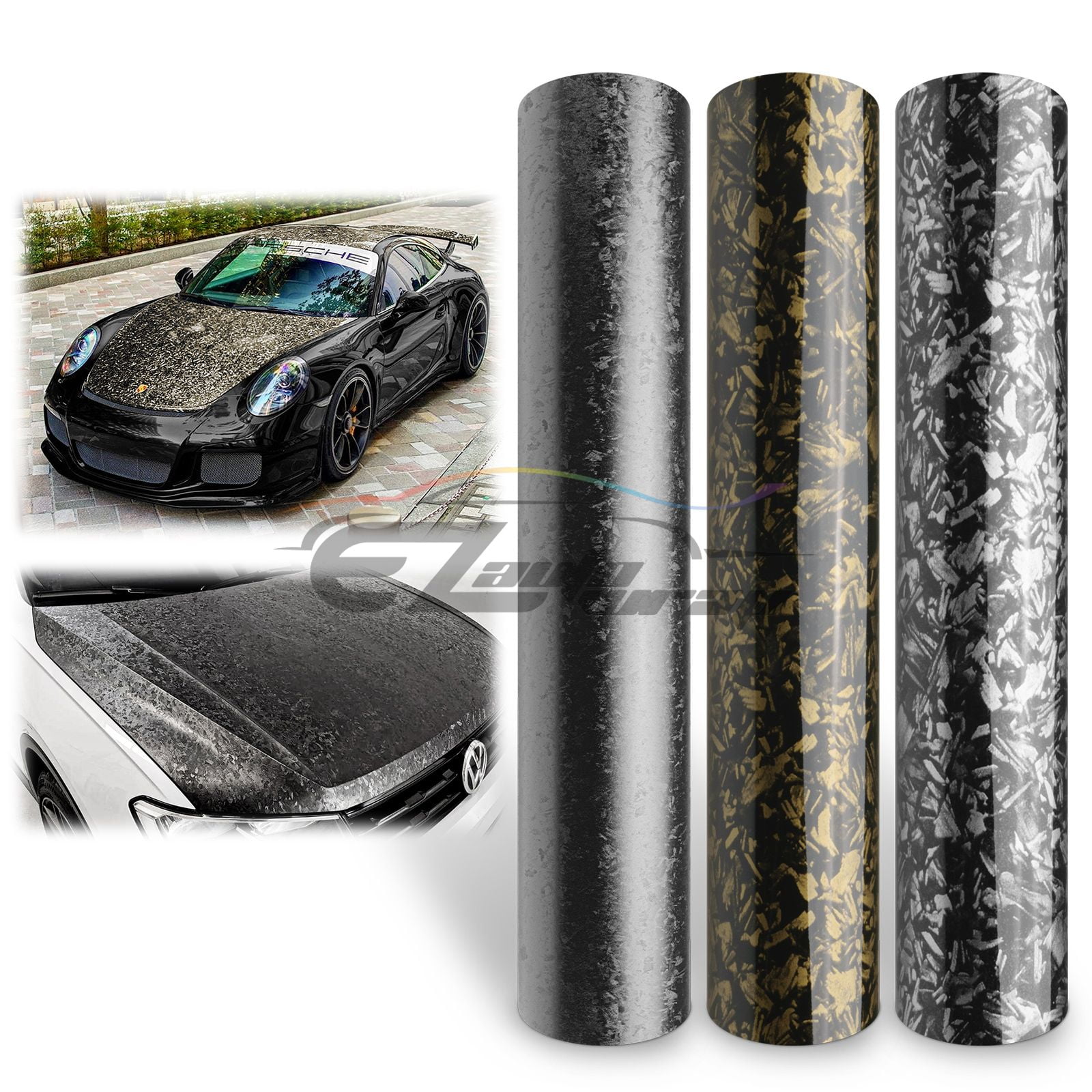 Forged Gloss Carbon Fiber Black Car 