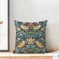 thumbnail image 2 of Chinoiserie Pillow Covers 18x18 Set of 2, Outdoor Navy Blue Sage Green Vintage Throw Pillow Covers Farmhouse Red Strawberry Floral Bird Cushion Case Home Decor for Couch Sofa, 2 of 6