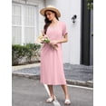 thumbnail image 5 of Ekouaer Cotton Nightgown Mumus for women with Nightgowns for Women Soft Sleepshirt Ladies Loungewear with Pockets, 5 of 7
