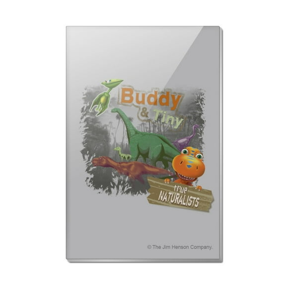 Dinosaur Train Buddy and Tiny the Naturalists Rectangle Acrylic Fridge Refrigerator Magnet