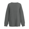 thumbnail image 4 of Women's V-Neck Sweatshirt with Pockets, Womens V Neck Sweatshirts No Hood Lightweight Casual Soft Fashion Gray XL, 4 of 7