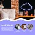 thumbnail image 4 of Miangastore Blue Cloud Shape LED Neon Lights for Decor Made of PC Material Creates Romantic Atmosphere, 4 of 9