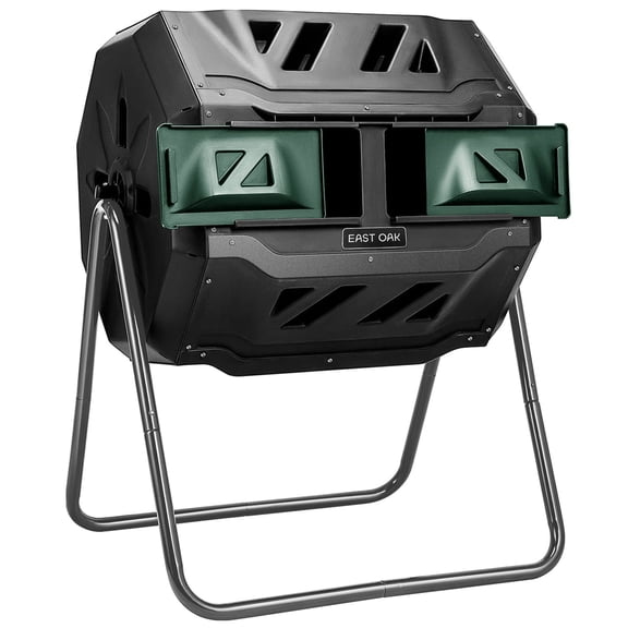 EAST OAK 43 Gal Outdoor Composter Tumbling Compost Bin
