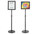 thumbnail image 1 of Soporte para letreros con pedestal VEVOR, 8,5 x 11 pulgadas, ajustable, negro, 1 of 7