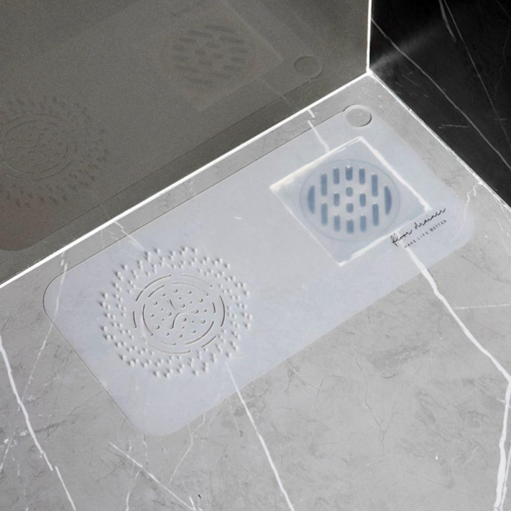 Hair Catcher Durable Silicone Hair Stopper Shower Drain Covers for Kitchen  Bathroom, Bathtub Stopper, Rectangle, Dual Purposes