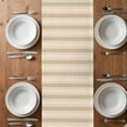 thumbnail image 6 of Brown Stripe Table Runner - 70 Inch Long, Kitchen Dining Table Runner Dresser Scarves, Modern Farmhouse Texture Geometric Farmhouse Decor for Coffee Tables Wedding Party Banquet, 6 of 8