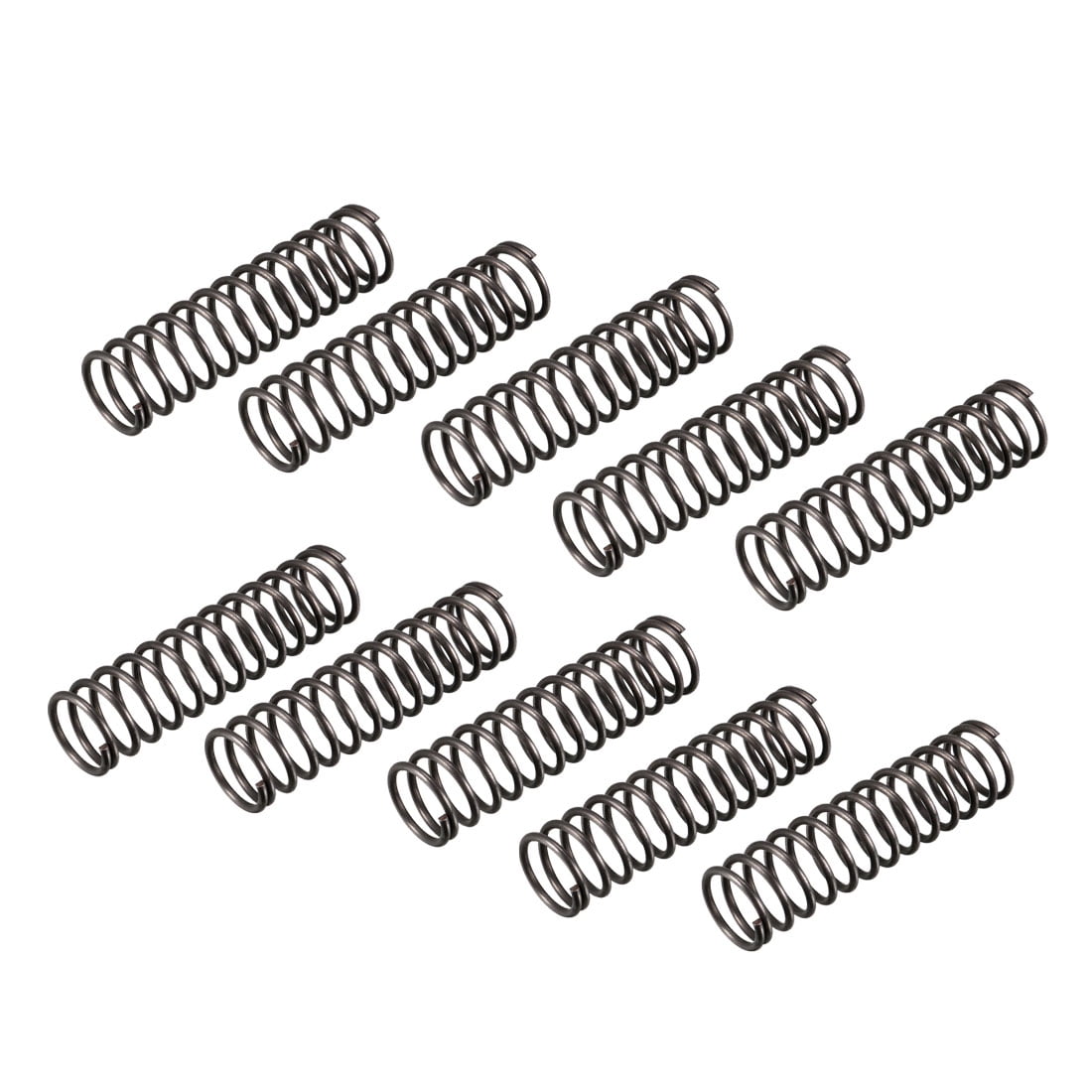 20 Ressorts à Compression Uxcell 1.2mm X 10mm X 20mm - Noir, Acier Ressort