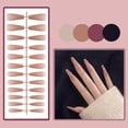 thumbnail image 2 of YUEYAN 24Pcs Long Ballet European and American Glossy Nail Patch Nail Patch Reusable, 2 of 8