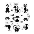 thumbnail image 2 of TIMIFIS Wall Sticker Lovely Light Wall Stickers Home Decor Animals Wall Decal Art Home Decor, 2 of 7