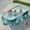 Green-113, variant on HDUTNGISN 113"×66"×20"Foldable Swimming Pool for Kids & Family,Non-Inflatable Pool with Metal Frame,Blue