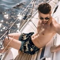 thumbnail image 2 of luoweisi Men's Beach Shorts Quick Dry Swim Trunks with Mesh Lining Jungle Elk L, 2 of 5