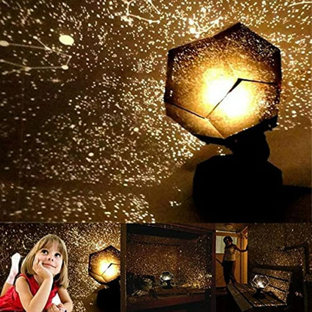 Lampe De Projection Star Sky Projecteur USB Veilleuse 3D Lampe De Chevet  Pour Chambre D'enfant 