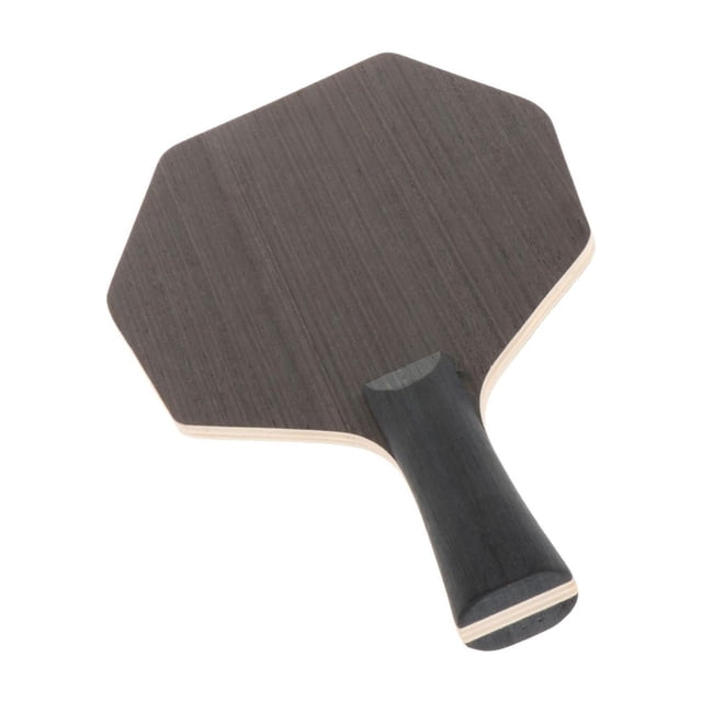 relayinert Table Tennis Racket Wooden Hexagonal Handmade Ply 5 for Game Indoor Training Horizontal shot 1Set