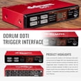thumbnail image 2 of ddrum DDTi Drum Pad and Trigger Interface with Assorted Cables Accessory Bundle, 2 of 3