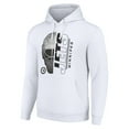 thumbnail image 2 of Men's Starter White Winnipeg Jets Half Helmet Fleece Pullover Hoodie, 2 of 3