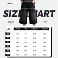 thumbnail image 6 of GINGTTO Men's Ripped Baggy Fit Below Knee Denim Shorts, 6 of 8