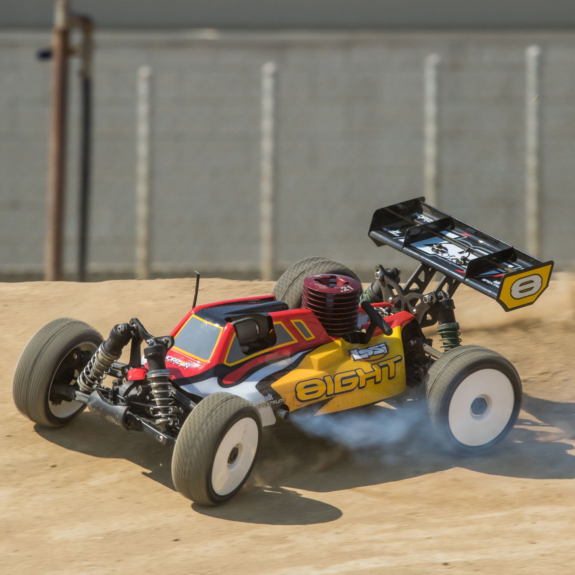 Losi RC Car 8IGHT Nitro RTR (Nitromethane fuel, Dispenser, Charger andGlow Igniter not Included): 1/8 4WD Buggy, LOS04010V2 Losi RC Car 8IGHT Nitro RTR (Nitromethane fuel, Dispenser, Charger andGlow Igniter not Included): 1/8 4WD Buggy, LOS04010V2