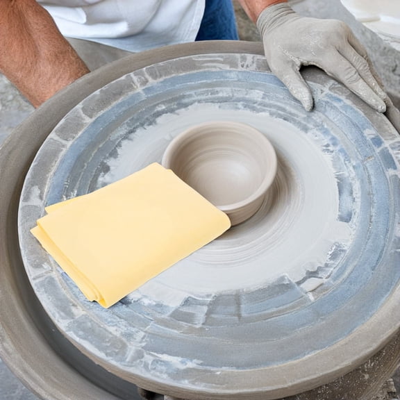 LOLIPPYY Clay Throwing Mat 1Set Rectangle Imitation Chamois For Professionals Pottery Wheel