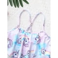 thumbnail image 4 of Alvivi Girls 2Pcs Bikini Suit Ruffle Hem Tube Top Bottom Swimwear Set 2-10, 4 of 7
