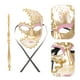 thumbnail image 4 of KAKOWELY Máscara de mascarada veneciana, máscara de ojos con palo, máscara de mascarada de mano, accesorio para fotos, 4 of 4