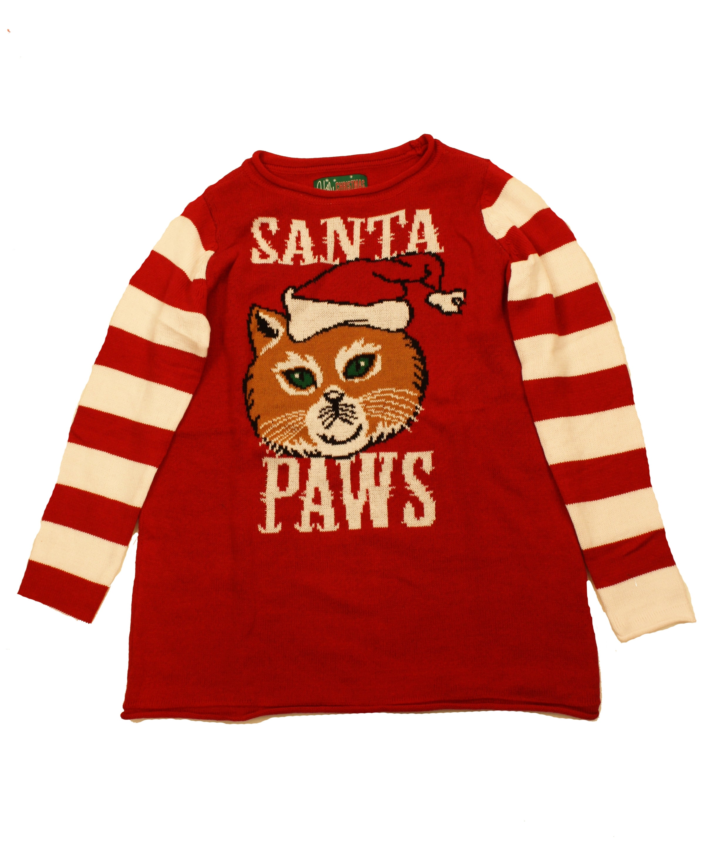 Santa Paws Cute Cat Collage Ugly Christmas Sweater Kitty 3D Print MEDIUM 