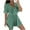 Green, variant on Htigea Clearance Women V-Neck Shorts Jumpsuit One Piece Bodysuit Pajama Shorts Sleeve Rompers Overall Green,L