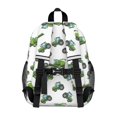 thumbnail image 3 of Tractor and Harvesters White Pattern Backpack for School, Cute School Bag with Adjustable Shoulder Straps and Padded Back, 15"x11.42"x5.5", 3 of 5