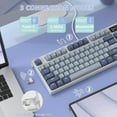 thumbnail image 4 of ATTACK SHARK K86 Wireless Mechanical Keyboard 75% with TFT Color Display & Knob Apex Pro TKL, 2.4G/Bluetooth/USB-C Wired RGB Backlit, Hot Swappable, 4 of 12