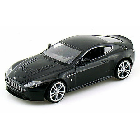 Aston Martin V12 Vantage, Black - Motormax 73357 - 1/24 Scale Diecast Model Car, Box Weight: 2 By Motor