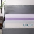 thumbnail image 1 of Cubrecolchón LUCID California King de 8 cm con infusión de lavanda, 1 of 6