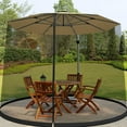 thumbnail image 3 of IPEWLEX Outdoor Patio Umbrella Mosquito Net Cover for 9ft-13ft Umbrellas - Breathable Polyester Mesh Screens Unwanted Insects, 3 of 6