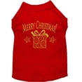 thumbnail image 4 of Christmas Screenprinted Dog Shirt, "Golden Christmas Present", 4 of 11