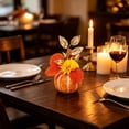 thumbnail image 6 of WNEXOPE Artificial Pumpkin Maple Leaves Arrangement, Fall Table Centerpiece Decor for Thanksgiving Halloween Party, Handcrafted Home Ornament, 6 of 6