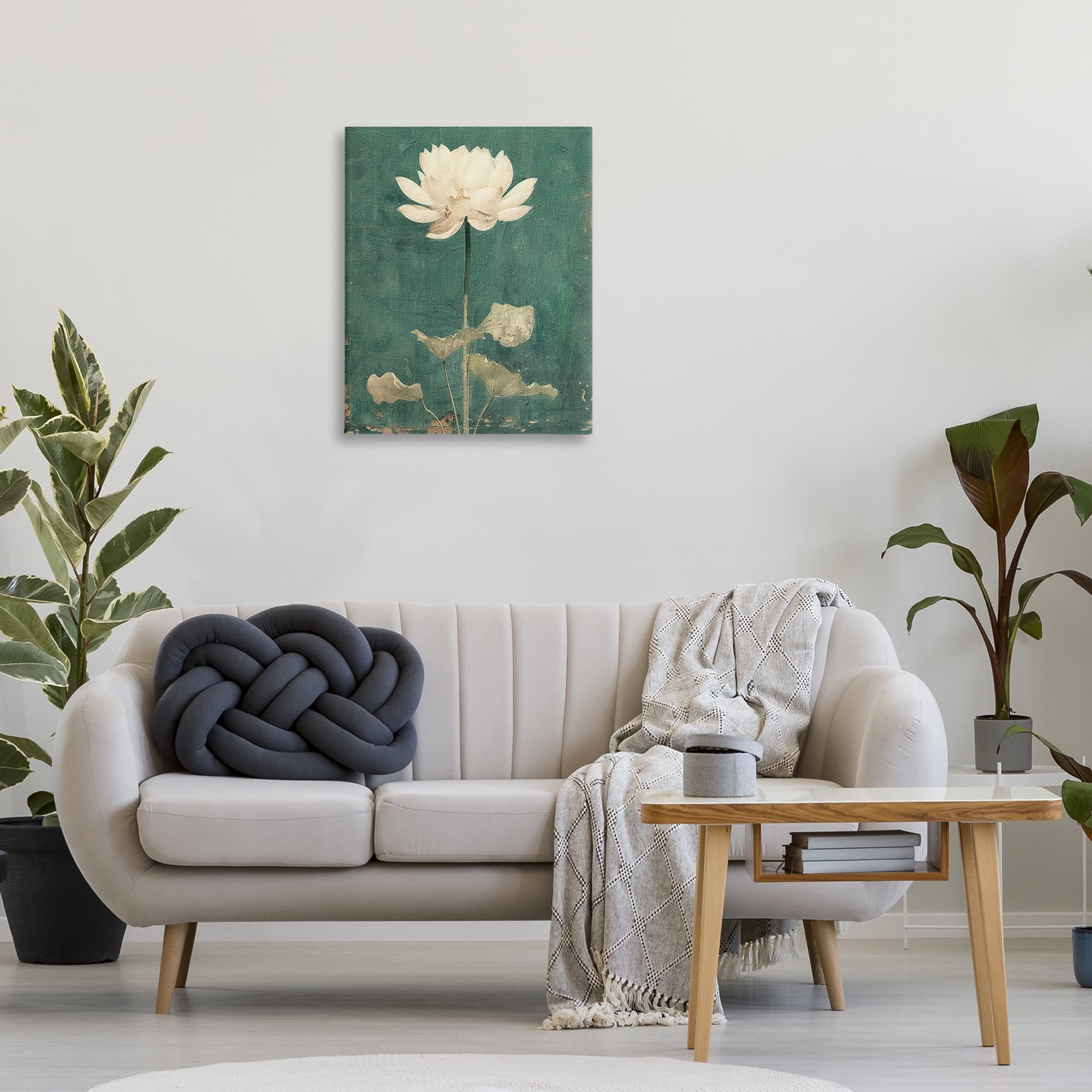 Stupell Industries Vintage Floral Bud Plants & Flowers Painting Wrapped Canvas Art Print Wall Art, 24 x 30