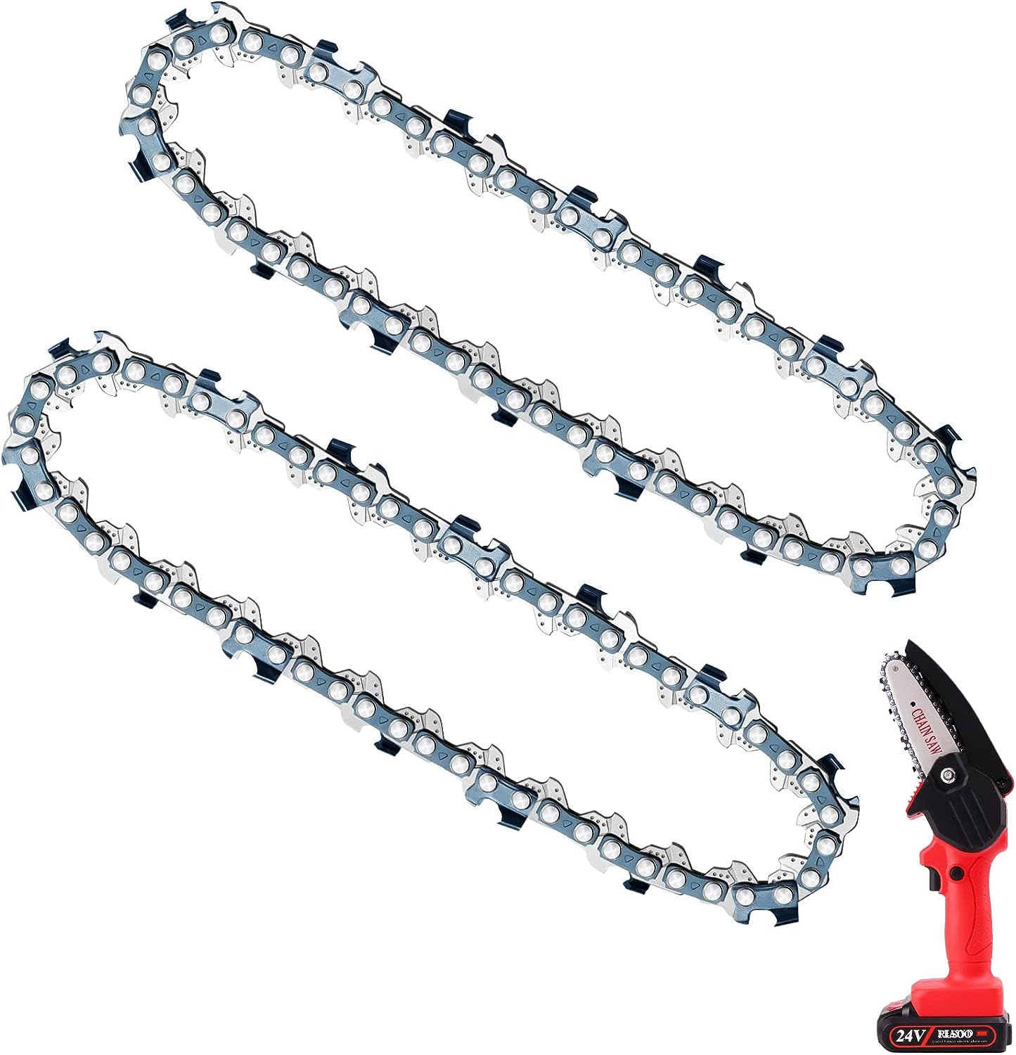 Mini Chainsaw Chain Replacement Portable for Cordless Electric Chainsaw