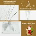 thumbnail image 3 of Patiojoy 5ft Artificial White Birch Tree Pre-lit Twig Birch Tree Designed for Holiday Festival, 3 of 7