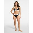 thumbnail image 2 of Time and Tru Women's and Women's Plus Size Contrast Banded Bikini Bottoms, Sizes XS-3X, 2 of 5